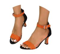 sommerschuhe damen, Sandalen Damen Mit Absatz Hochzeit Sommer Slingback Pumps Weiche Fußbett Absatzschuhe Strand Tanzschuhe Riemchensandalen Offene Zehe Elegant Sommerschuhe Bequem Spangenpumps