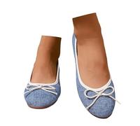 Sommerschuhe Damen Sportliche Ballerinas Ballerina Sportlich Bequem Breite Flat Schuhe Trachtenschuhe Atmungsaktive Geschlossene Ballettschuhe Damenschuhe Spitz Loafer Tanzschuhe