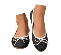 Sommerschuhe Damen Sportliche Ballerinas Ballerina Sportlich Bequem Breite Flat Schuhe Trachtenschuhe Atmungsaktive Geschlossene Ballettschuhe Damenschuhe Spitz Loafer Tanzschuhe