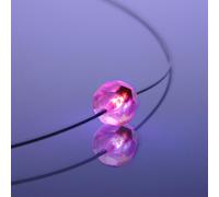 sompex-trendpoint - Leuchtende Halskette LED Kristall Ball pink mit Swarovski®- Elements - Stilvolle Beleuchtung für dein Zuhause