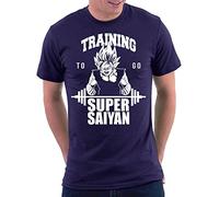 Son Goku Super Saiyan Dragonball T-Shirt, Größe XL, Navy