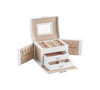 Abschließbares Schmuckkästchen Weiß