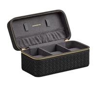 SONGMICS Songmisi Ronne Serie Uhrenbox (3 Uhrenfächer, PU-gewebt, 10×20×9 cm)