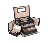 Songmics Schmuckkästchen in Schwarz - (B)26 x (H)17 x (T)18 cm - 33% | Schmuckkaesten