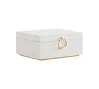 Songmics Schmuckkästchen in Weiß - (B)24 x (H)11 x (T)20,5 cm - 26% | Schmuckkaesten