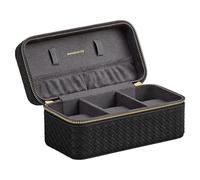 SONGMICS Songmisi Ronne Serie Uhrenbox (3 Uhrenfächer, PU-gewebt, 10×20×9 cm)