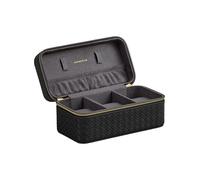 Songmics Uhrenbox in Schwarz - (B)20 x (H)9 x (T)10 cm - 55% | Aufbewahren Servieren