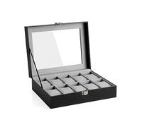 SONGMICS Uhrkästchen in Schwarz - (B)25,5 x (H)7,8 x (T)20,2 cm - 10% | Aufbewahren Servieren