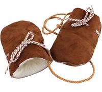 Sonia Originelli Baby Fausthandschuhe Lammfell Kordel Fäustlinge Handschuhe Farbe Natur, Größe 1