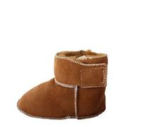 Sonia Originelli Baby Kleinkinder Wildlederhausschuh Klett Lammfell Schaffell