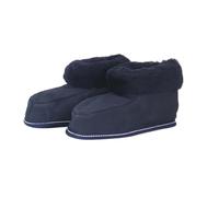 Sonia Originelli Lammfell Hüttenhausschuhe kuschelig warm, Farbe: Marine, Größe: 39