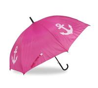 Sonia Originelli Regenschirm Stockschirm maritim Anker uni marine stabile Qualität automatik