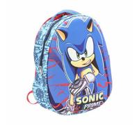 Sonic 3D-Schulrucksack - Ideal für Schulkinder und Fans des rasanten Igel