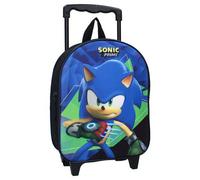 Sonic 3D Trolley-Rucksack für Kinder Praktische Tasche mit Rollen