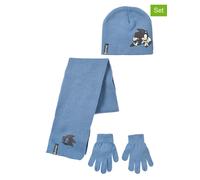 Sonic 3tlg. Set: Mütze, Handschuhe & Schal "Sonic" in Blau - Größe 54 cm | Kindermuetzen