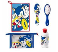 Sonic Kulturbeutel für Kinder, Blau, offiziell, 23 cm