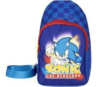 ARTESANÍA CERDÁ, S.L. Kinderrucksack Sonic – Blau – Polyester, verstellbare Griffe, 13 x 23 x 7 cm