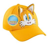Sonic The Hedgehog Baseball Cap Kinder Jungen Shadow Knuckles Atmungsaktiv Basecap Sonnenhut Gamer Geschenke für Kinder (Gelb Tails)