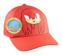 Sonic The Hedgehog Baseball Cap Kinder Jungen Shadow Knuckles Atmungsaktiv Basecap Sonnenhut Gamer Geschenke für Kinder (Rot Knuckles)
