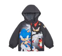 Sonic the Hedgehog Jungen Heavyweight Puffer Hooded Bubble Jacket Wintermantel, Grey Sonic and Shadow, 8