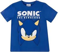 Sonic The Hedgehog Kinder T-Shirt | Kurzärmeliges Baumwoll-T-Shirt mit offiziellem Charakterdesign | Lässiges Alltagsoberteil für Kinder | Offiziell lizenzierter Character-Print