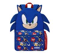 Sonic The Hedgehog Kinderrucksack mit 3D-Ohren & Stacheln, Einheitsgröße