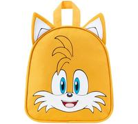 Sonic The Hedgehog Kleiner Rucksack Kinder Shadow Knuckles Tails Gamer Kindergarten Tasche für Kita Vorschule Freizeit (Gelb Tails)
