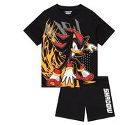 Sonic The Hedgehog Pyjama Kinder, Shadow The Hedgehog Schlafanzug, Baumwolle Schlafanzug Kinder Jungen 140