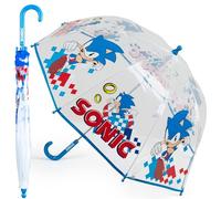 Sonic The Hedgehog Regenschirm für Kinder Jungen Mädchen Durchsichtig Lustiger Regenschirm Transparent Offiziell Sonic Merchandise
