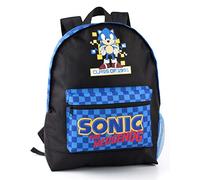 SONIC THE HEDGEHOG Rucksack für Jungen | Füttern Sie Ihr Abenteuer mit Retro-Gamer-Stil | Kinderrucksack | Erhöhen Sie Ihren Tag mit Spielspaß, schwarz., Schwarz., Taille unique