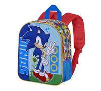 Sonic The Hedgehog - SEGA Unstoppable-Elite 3D Rucksack, Blau, 25 x 30 cm, Kapazität 7 L
