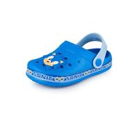 Sonic The Hedgehog Sonic-Clogs für Jungen | Kinder-Slipper mit Sonic-Anhängern in Blau | Sandalen für drinnen und draußen mit verstellbarem Riemen