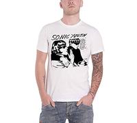 Sonic Youth T Shirt GOO Album Cover Band Logo Nue offiziell Herren Weiß L