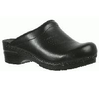 Sonja Original PU Clogs schwarz PU-Leder Mittel - Sanita 39.0