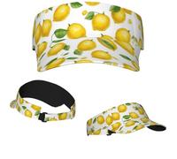 Sonnenblende, verstellbar, leeres Oberteil, Baseballkappe, Sonnenschutz, Strandhüte, Flagge und Adler, Golfmützen, Gelbe Zitrone., Einheitsgre