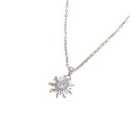 Sonnenblumen-Anhänger Halskette | Eleganter Ästhetischer Kupfer-Zirkon-Beschichtet,Sonnenblumen Schmuck für Damen | Für Teenager-Mädchen Mutter Ehefrau Freundin Kollegin Geburtstag Feiertage