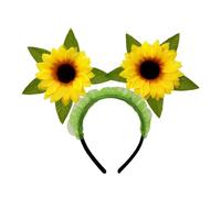 Sonnenblumen-Festival-Haarband für Strandfotos sommerliche Boho-Accessoires (Light Green, One Size)