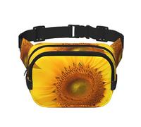 Sonnenblumen-Gürteltasche, verstellbare Umhängetasche, große Hüfttasche, Reisegürteltasche, Unisex, Bauchtasche