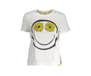 Sonnenblumen-Smiley-Gesicht T-Shirt XL