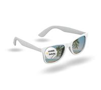 Sonnenbrille BEACH mit UV400 Schutz - Unisex Brille für den Sommer in Weiß