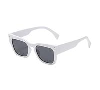 Sonnenbrille Für Damen Herren Retro Fashion Street Schnapsgläser Unisex Pc Rahmen Sonnenbrillen Frauen Schmales Gesicht Polarisierte Marken Stylisch Polarisiert Schwarz Pilotenbrille Elegant Weiß