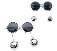 Sonnenbrille für Damen und Herren, trendiger Kugelanhänger, modische runde Sonnenbrille, Cosplay, Brillen