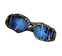 Sonnenbrille Gothic - UV400 umhüllt die Schattierungen des Schilds | Tendy Gothic Eye Wear | Brille für Halloween | Strandtage und Clubabende | elegante modische Sonnenbrille für, Schwarz / Blau, Se