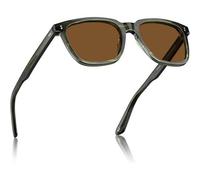 Sonnenbrille Herren Polarisiert Acetat Rechteck UV V7-braun Linsen