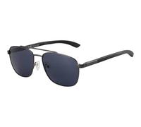 Sonnenbrille Herren polarisiert Pilotenbrille Grau Rahmen Blau Linse