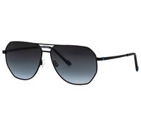 Sonnenbrille HUMPHREY´S EYEWEAR "585335", Herren, schwarz (schwarz matt), metallic, Sonnenbrillen Sonnenbrille, Form Trapez, Verlaufstönung, Polyamid UV 400 (65049068-0)