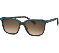 Sonnenbrille HUMPHREY´S EYEWEAR "588193", Damen, türkis, havanna, gemustert, leicht durchscheinend, Sonnenbrillen Sonnenbrille, Form Karree/Soft, farblichen Akzenten, CR 39 (99085214-0)