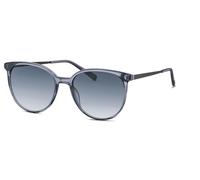 Sonnenbrille HUMPHREY´S EYEWEAR "Modell 585304", Damen, grau (blau, transparent), durchscheinend, Sonnenbrillen Sonnenbrille, Form Schmetterling, leichter Verlaufstönung (31690634-0)