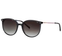 Sonnenbrille HUMPHREY´S EYEWEAR "Modell 585345", Herren, grau (schwarz, rot), matt, Sonnenbrillen Sonnenbrille, Form Karree/Eckig, Logoschriftzug auf Bügel, Kombifassung (69160240-0) schwarz, rot