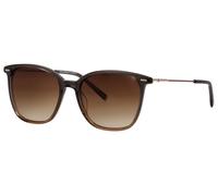 Sonnenbrille HUMPHREY´S EYEWEAR "Modell 585346", Damen, grau, braun verlauf, leicht transparent, Sonnenbrillen Sonnenbrille, Form Karree/Soft, Logoschriftzug auf Bügel, Kombifassung (33500159-0) grau,